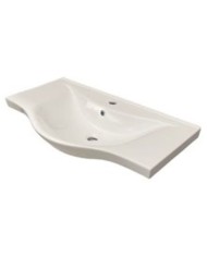 Bathroom Furniture Drop Luna 65 White Base, Washbasin, Mirror
