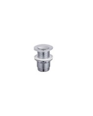 Chrome Click-Clack Washbasin Valve Simple Without Overflow H-8 cm