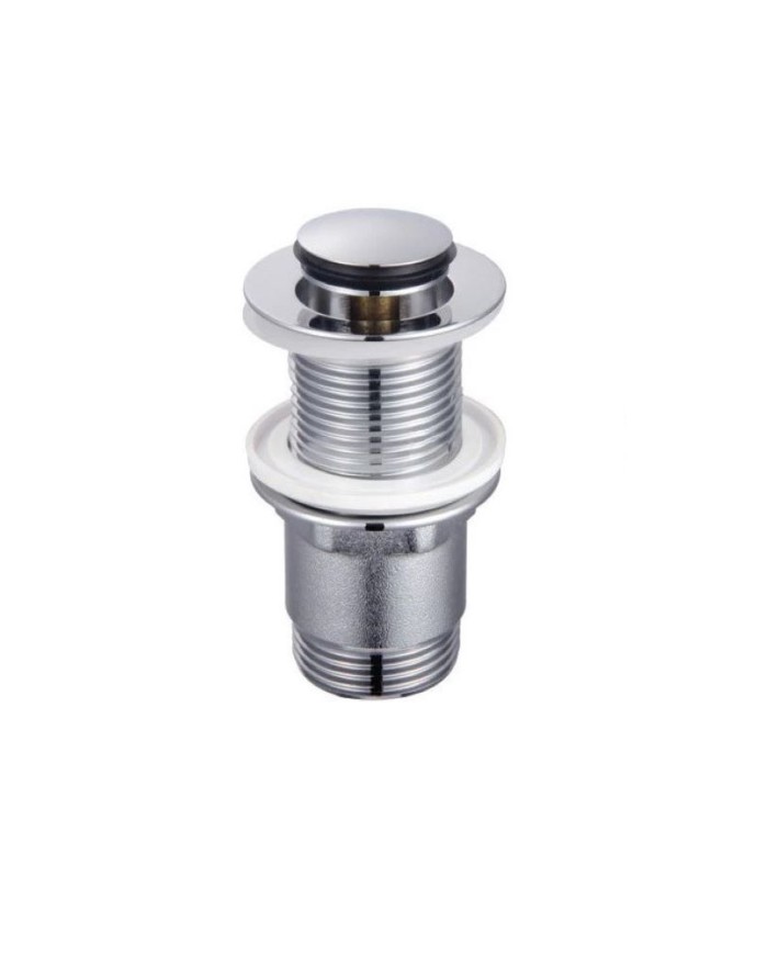 Chrome Click-Clack Washbasin Valve Simple Without Overflow H-8 cm