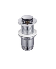 Chrome Click-Clack Washbasin Valve Simple Without Overflow H-8 cm
