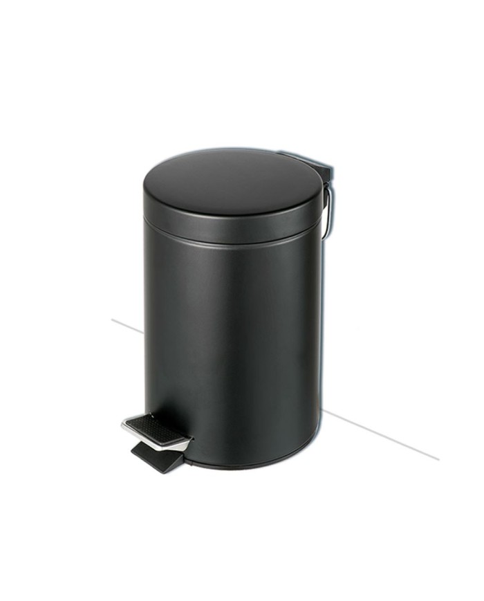 Επιδαπέδιο Χαρτοδοχείο 3lt Geesa Nemox Inox Black Matt (634-400)