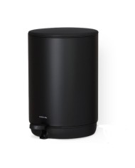 Επιδαπέδιο Χαρτοδοχείο Geesa Sealskin  5lt Soft Close Inox Black Matt (800063-400)