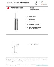 Πιγκάλ Επίτοιχο Geesa Nemox Chrome (6511-100)