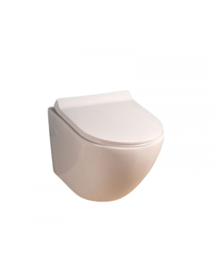 Λεκάνη Κρεμαστή Rimless Amco MD05 Λευκή με Κάλυμα Soft Close