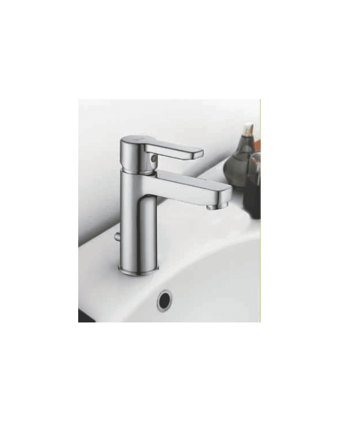 Μπαταρία Νιπτήρα Faismilani New Blu Chrome με Αυτόματη Βαλβίδα