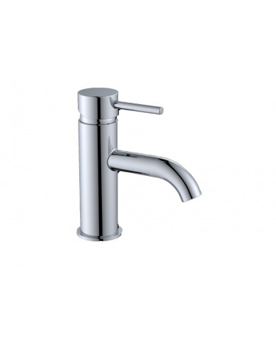 Μπαταρία Νιπτήρα Faismilani Starlet Chrome με Βαλβίδα click-clack