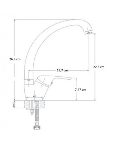 Faismilani New Giove Tall Roxuni Sink Faucet (GV181CR)