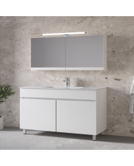 Bathroom Furniture Furnibath Toledo 100A Royal White Base, Washbasin, Mirror-Closet (7TL100AWH)