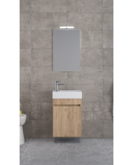 Bathroom Furniture Furnibath Valencia 45 Royal Walnut Base, Washbasin, Mirror (6VL45CWL)