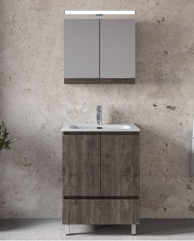 Bathroom Furniture Furnibath Malaga 60A Royal Grey Base, Washbasin, Mirror-Closet (72ML60AGR) Bathroom Furniture Furnibath Malaga 60A Royal Grey Base, Washbasin, Mirror-Closet (72ML60AGR)