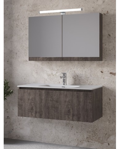Bathroom Furniture Furnibath Sevilla 100 Royal Gray Base, Washbasin, Mirror (3SV100AGR) Bathroom Furniture Furnibath Sevilla 100 Royal Gray Base, Washbasin, Mirror (3SV100AGR)