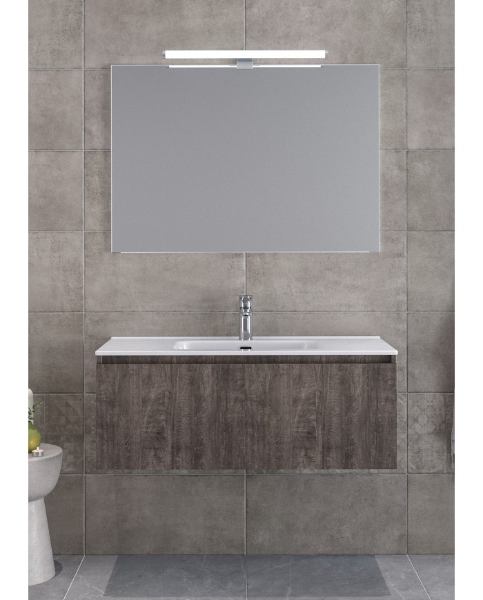 Bathroom Furniture Furnibath Sevilla 100C Royal Grey Base, Washbasin, Mirror (3SV100CGR)