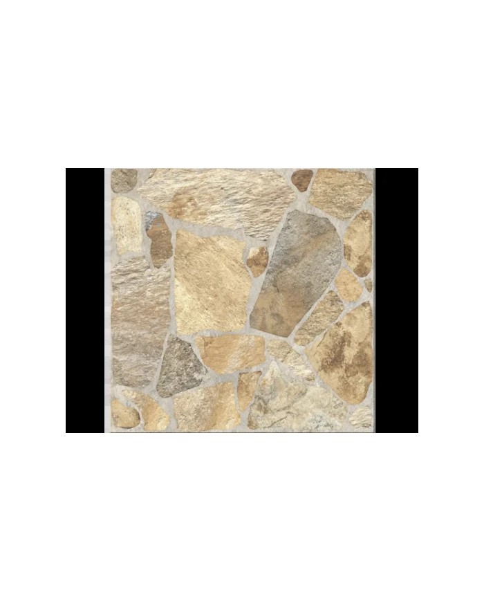 Πλακάκι Rock Stone Collection Pebble Beige Matt Ανάγλυφο Α' Διαλογής Πορσελανάτο - Γρανίτης (33.3 x 33.3 cm)