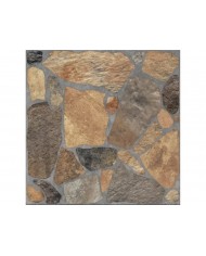 Πλακάκι Rock Stone Collection Pebble Brown Matt Ανάγλυφο Α' Διαλογής Πορσελανάτο - Γρανίτης (33.3 x 33.3 cm)