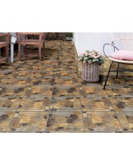Πλακάκι Rock Stone Collection Pebble Brown Matt Ανάγλυφο Α' Διαλογής Πορσελανάτο - Γρανίτης (33.3 x 33.3 cm)