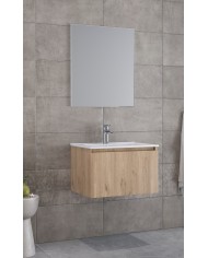 Έπιπλο Μπάνιου Furnibath Sevilla 60C Royal Walnut Βάση,Νιπτήρας,Καθρέφτης (3SV60CWL)