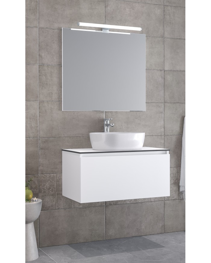 Έπιπλο Μπάνιου Furnibath Sevilla 180SC Royal White Βάση,Νιπτήρας,Καθρέφτης (3SVCS180CWH)