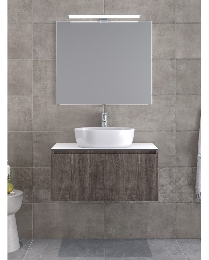 Bathroom Furniture Furnibath Sevilla 100SC Royal Grey Base, Washbasin, Mirror (3SVCS80CGR)