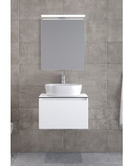 Έπιπλο Μπάνιου Furnibath Sevilla 60SC Royal White Βάση,Νιπτήρας,Καθρέφτης (3SVCS60CWH)