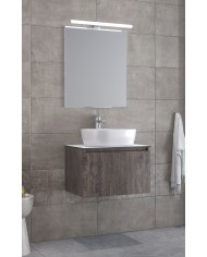 Έπιπλο Μπάνιου Furnibath Sevilla 60SC Royal Grey Βάση,Νιπτήρας,Καθρέφτης (3SVCS60CGR)