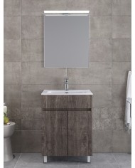 Bathroom Furniture Furnibath Toledo 60C Royal Gray Base, Washbasin, Mirror (7TL60CGR)