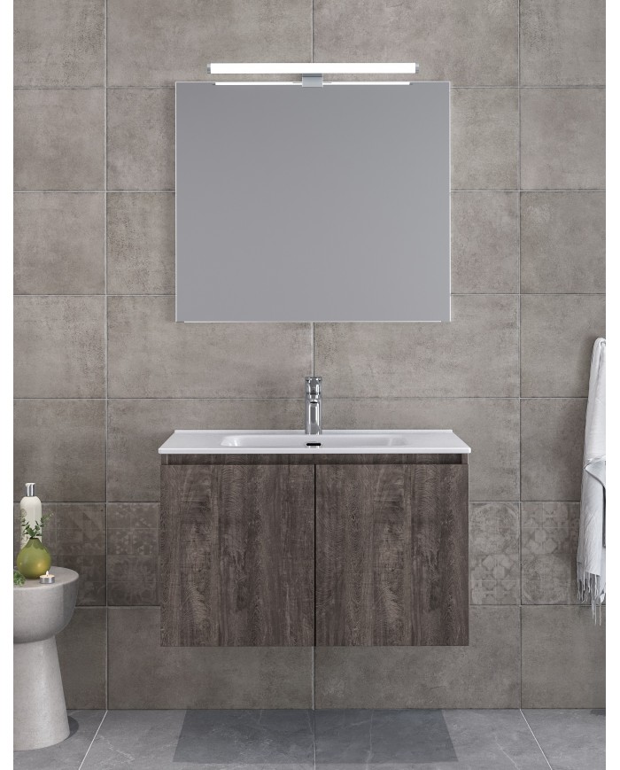 Bathroom Furniture Furnibath Madrid 80C Royal Gray Base, Washbasin, Mirror(5MD80CGR)