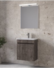 Bathroom Furniture Furnibath Valencia 55 Royal Grey Base, Washbasin, Mirror (6VL55CGR)
