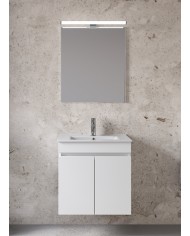 Έπιπλο Μπάνιου Furnibath Valencia 61 Royal White Βάση,Νιπτήρας,Καθρέφτης (6VL61CWH)