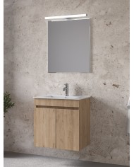 Έπιπλο Μπάνιου Furnibath Valencia 61 Royal Walnut Βάση,Νιπτήρας,Καθρέφτης (6VL61CWL)