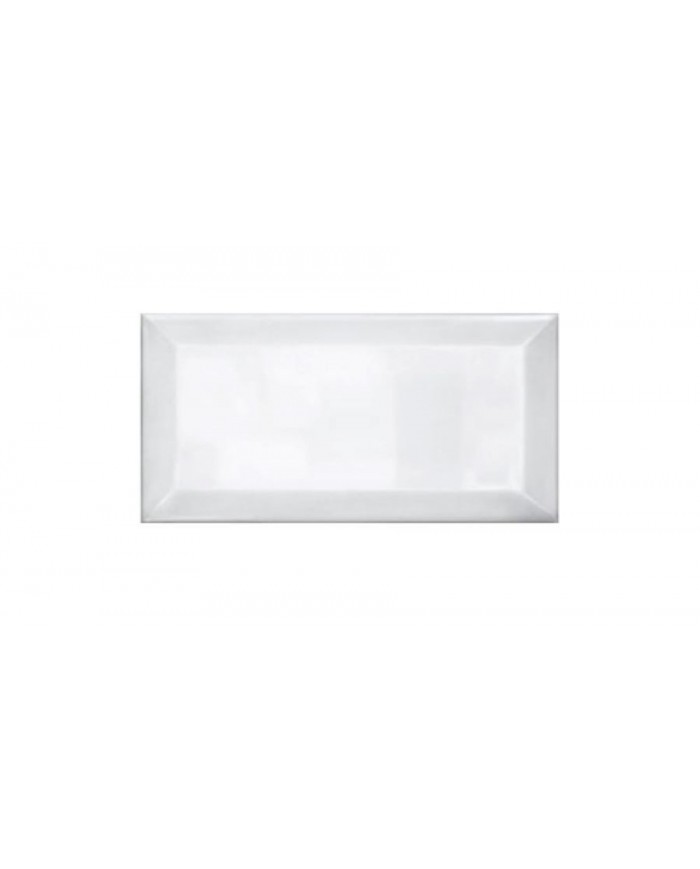 Metro White Gloss Bizoute Ceramic Tile First Selection (10x20 cm)