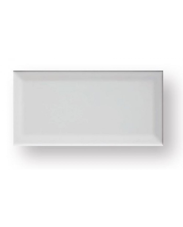 Metro White Gloss Bizoute Ceramic Tile First Selection (10x20 cm)