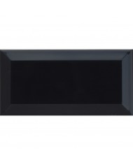 Πλακάκι Metro Black Gloss Μπιζουτέ Ceramic Α' Διαλογής   (10x20 cm)