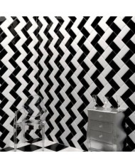 Metro Black Gloss Bizoute Ceramic Tile First Selection (10x20 cm)