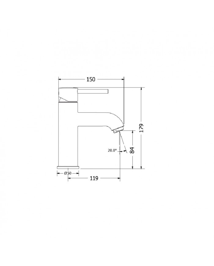 Modea Etna Basin Mixer Silver (00-07001)