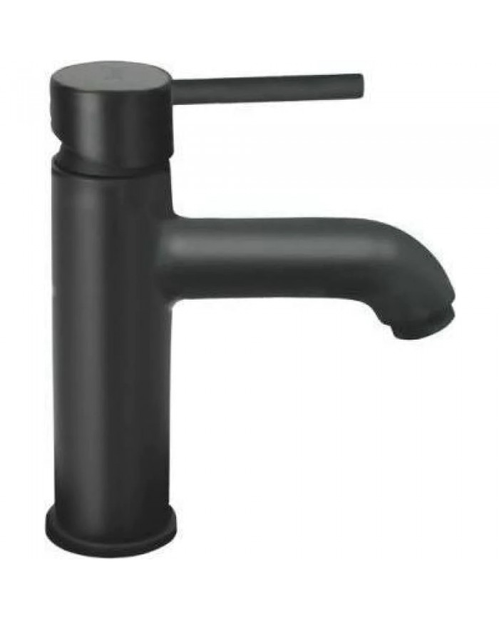 Modea Etna Black Matt Basin Mixer Silver (00-07001/1B)