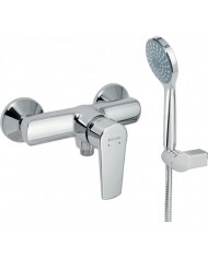 Modea Viospiral Optima Chrome Bathroom Shower Wall-Mounted Set With Shower Telephone, Spiral & Base(00-02505)