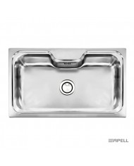 Ανοξείδωτος νεροχύτης ένθετος Criteria Apell 86x51 Inox Λείο