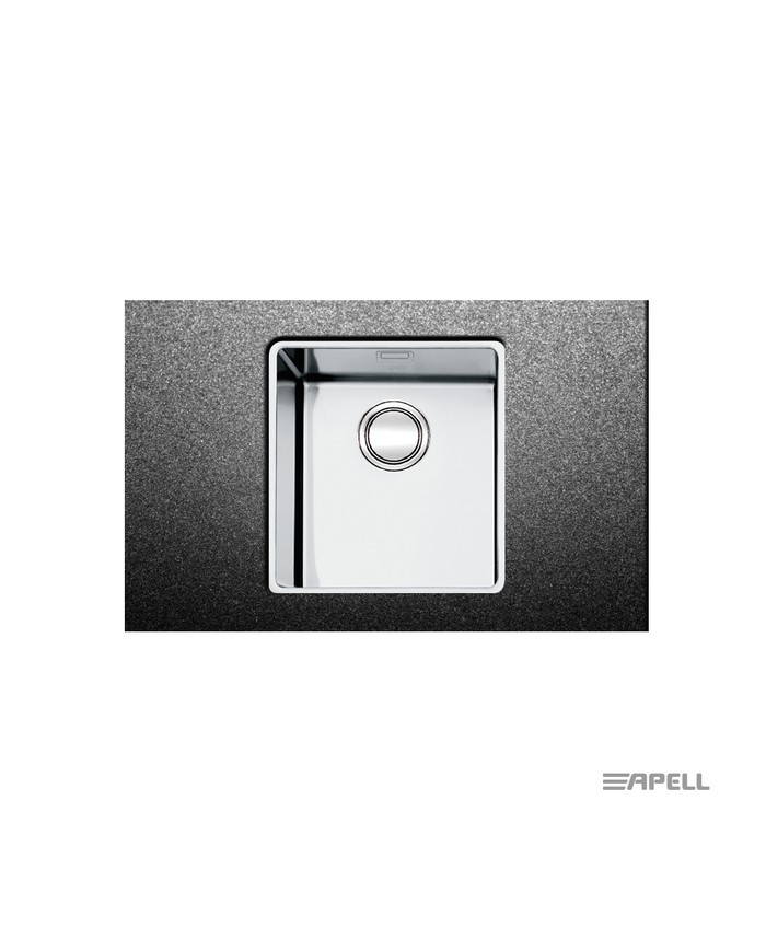 Ανοξείδωτος Νεροχύτης Υποκαθήμενος Linear Plus Apell 34x44 Inox Λείο