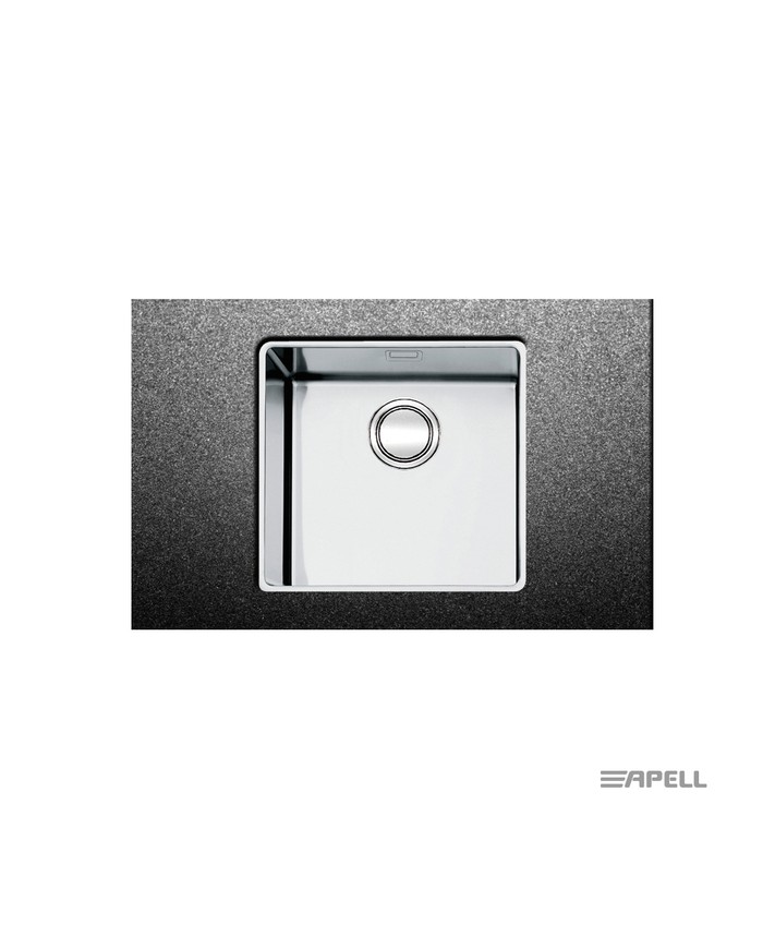Ανοξείδωτος Νεροχύτης Υποκαθήμενος Linear Plus Apell 50x40 Inox Λείο