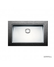 Ανοξείδωτος νεροχύτης υποκαθήμενος Linear Plus Apell 75x44 Inox Λείο