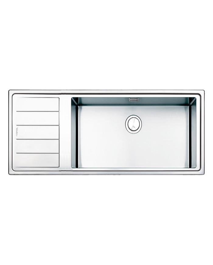 Ανοξείδωτος Νεροχύτης Ένθετος Linear Plus Apell 116x50 Inox Λείο Left