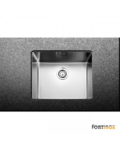Νεροχύτης Ανοξείδωτος Υποκαθήμενος Λείος (Satin) Fortinox Squadro 54x44 Inox