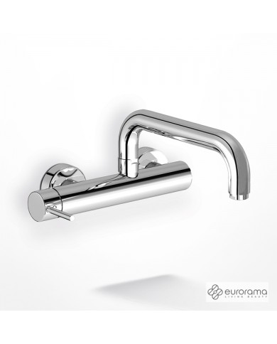 Tonda Eurorama Chrome Wall Sink Faucet (711401-100)