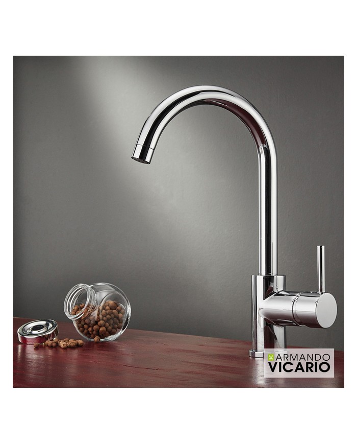 Countertop Sink Faucet High Swivel Armando Vicario Fluo Chrome (18710-100)