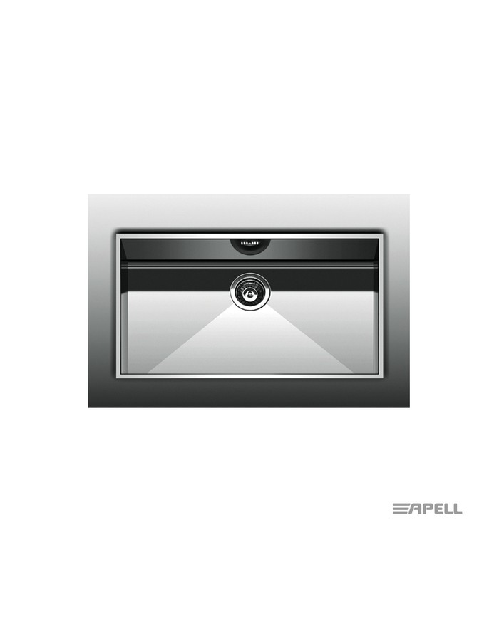 Stainless Steel Sink Undermount Amalthea Apell 74x41.8 Inox Smooth