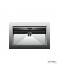 Stainless Steel Sink Undermount Amalthea Apell 74x41.8 Inox Smooth