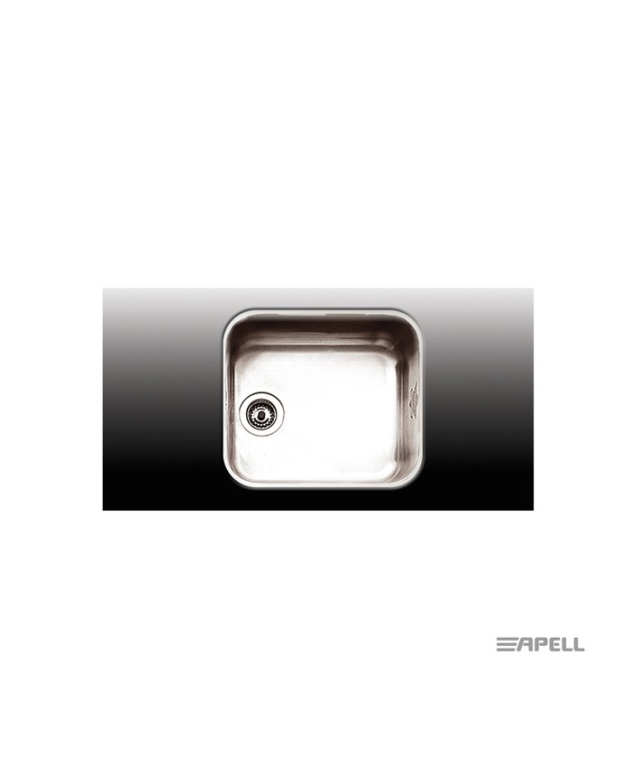 Ανοξείδωτος Νεροχύτης Υποκαθήμενος Ferrara Apell 47x42 Inox Λείο