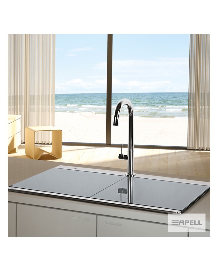 Stainless Steel Sink Insert Apell Iris 89.7x51 Inox Smooth