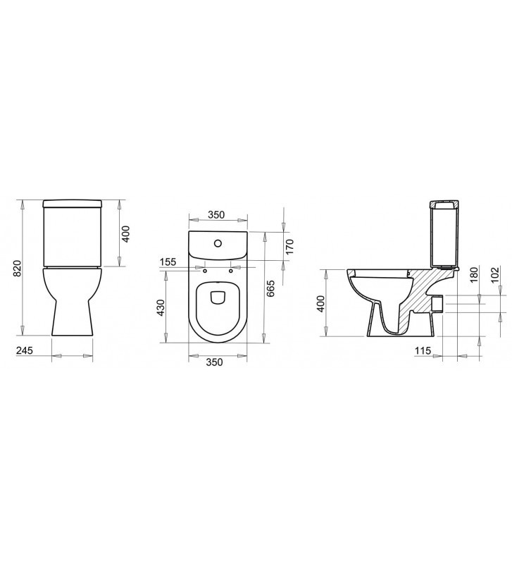 Creavit Point Basin Set - Cauldron - HP Cover Rear mouths