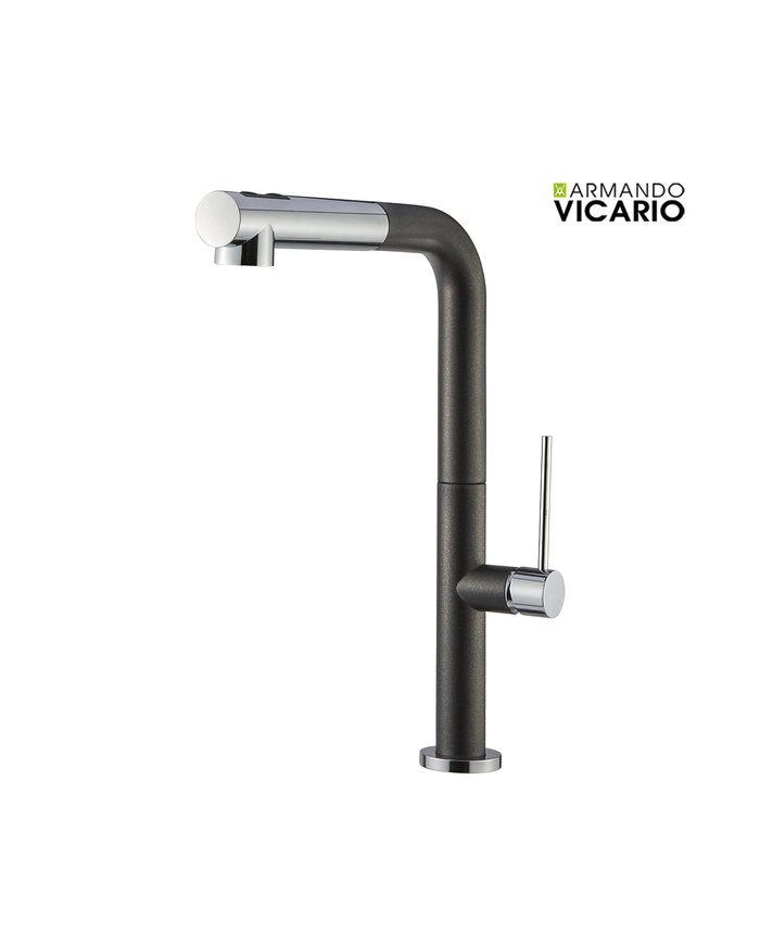 Armando Vicario Tozo 48580 Puro Countertop Sink Faucet With Swivel Spout & Dual Flow Sliding Shower